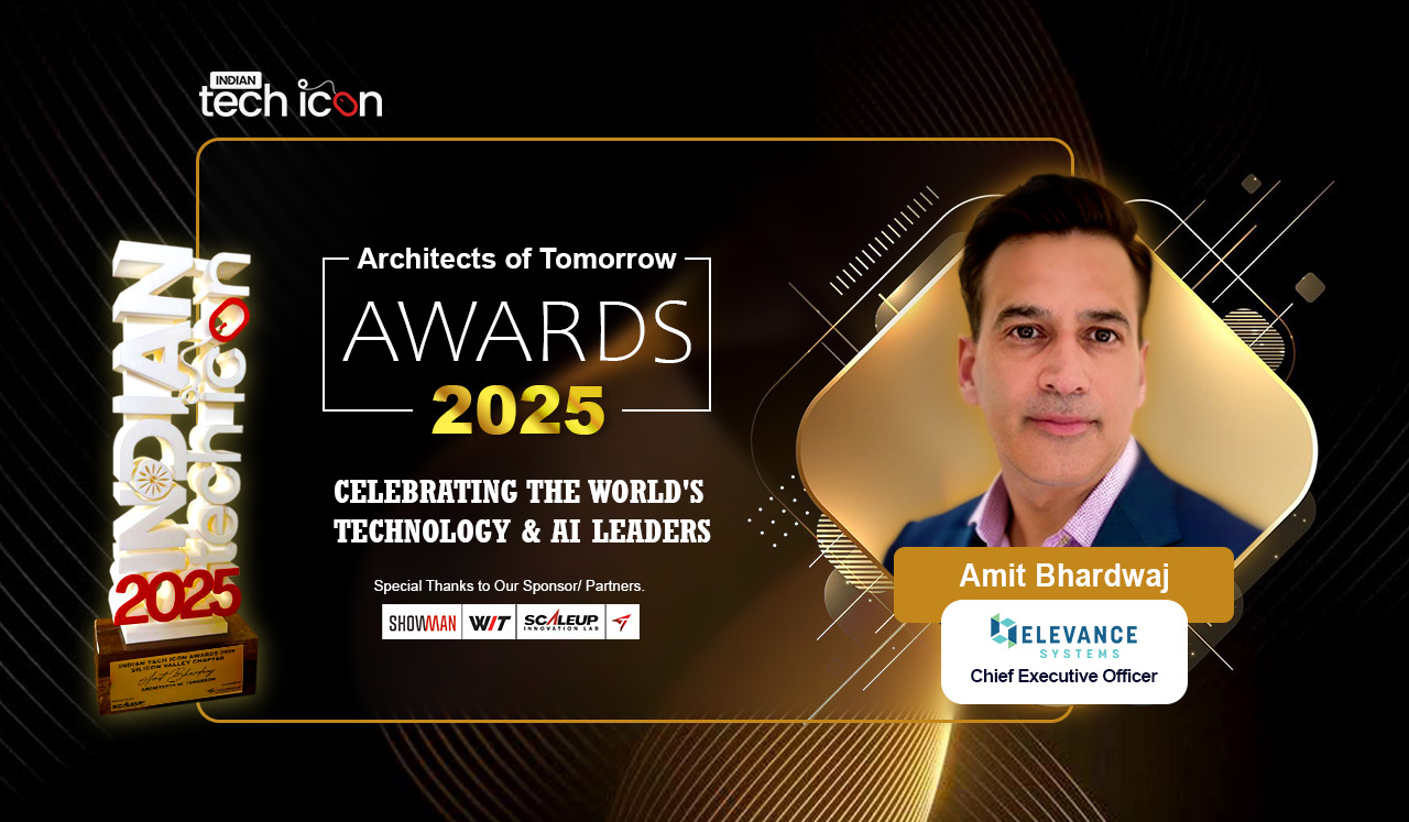 Architects of Tomorrow Awards 2025 graphic featuring Amit Bhardwaj