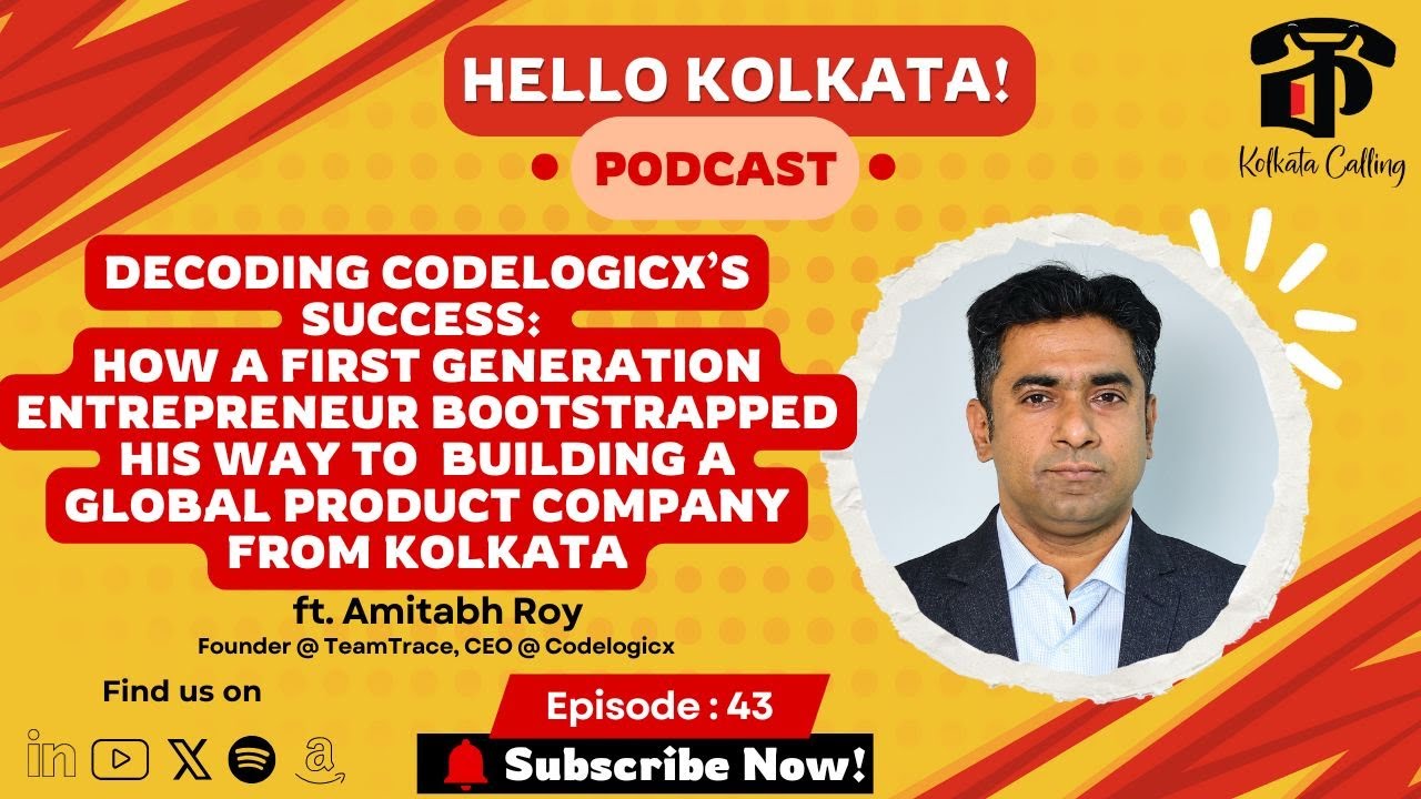 Hello Kolkata episode 43 artwork featuring Amitabh Roy