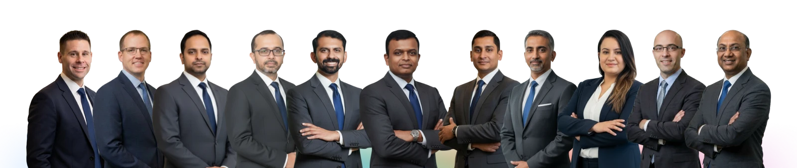 Composite photograph of Anblicks leadership team