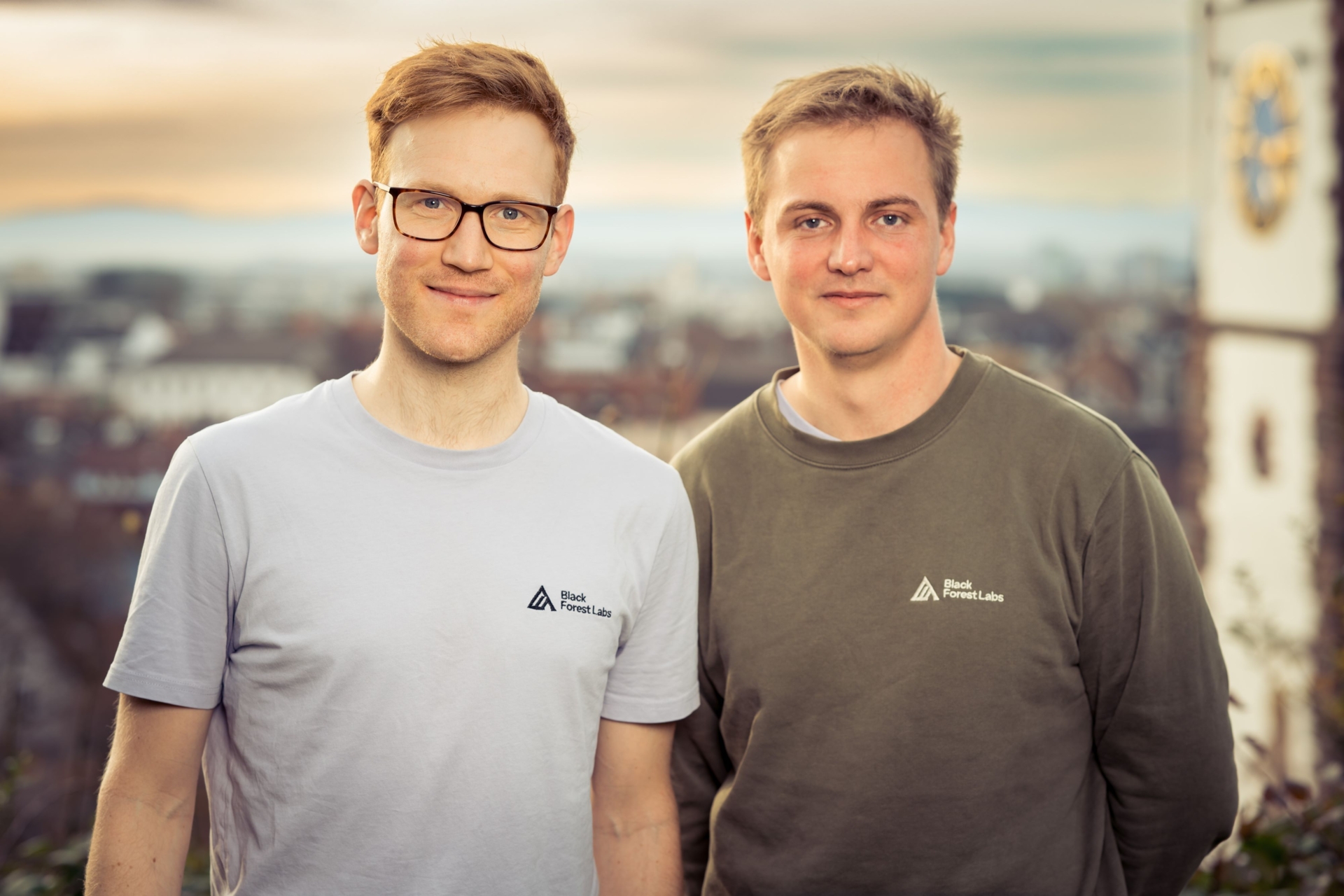 Andreas Blattmann, left, and Robin Rombach together in Freiburg