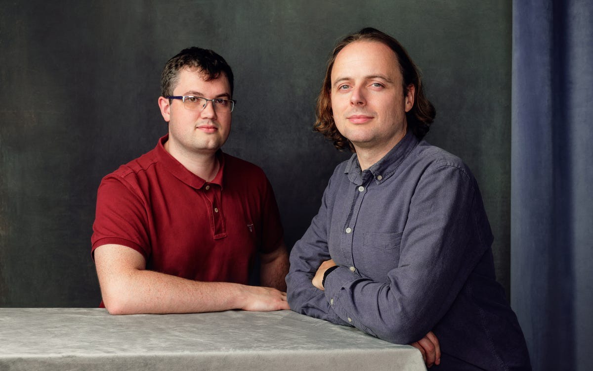 Tracebit co-founders Andy Smith and Sam Cox seated together