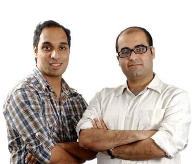 Aneesh Reddy on the left with cofounder Krishna Mehra