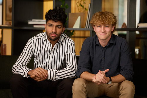 Anir Prativadi and Pietro Demicheli seated together at Y Combinator