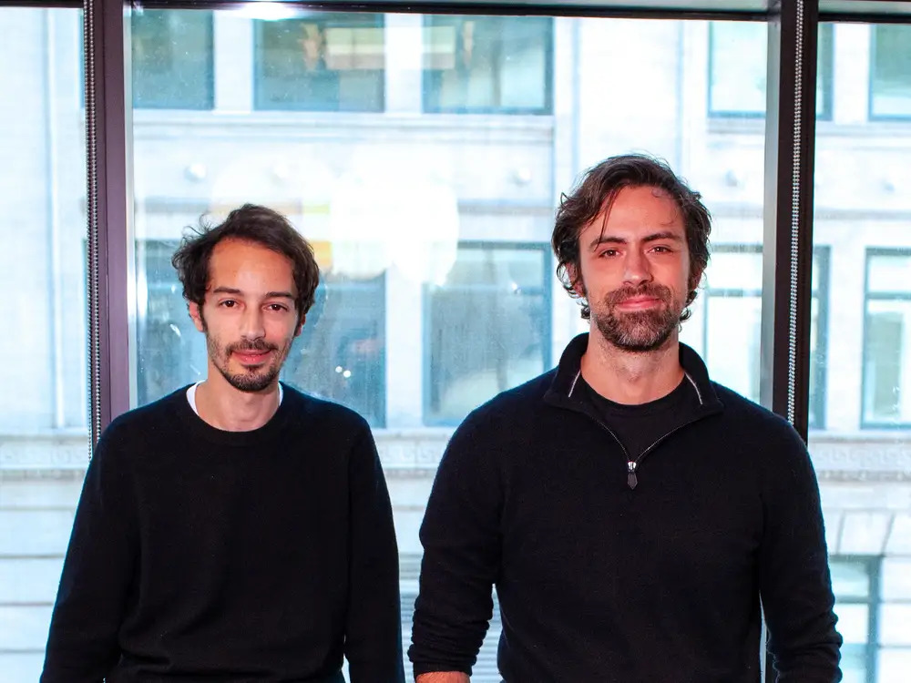 Attention co-founders Anis Bennaceur and Matthias Wickenburg standing together in their New York office