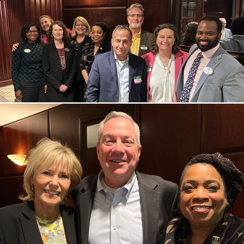 Anita Holt with leaders at The Forest at Duke board retreat