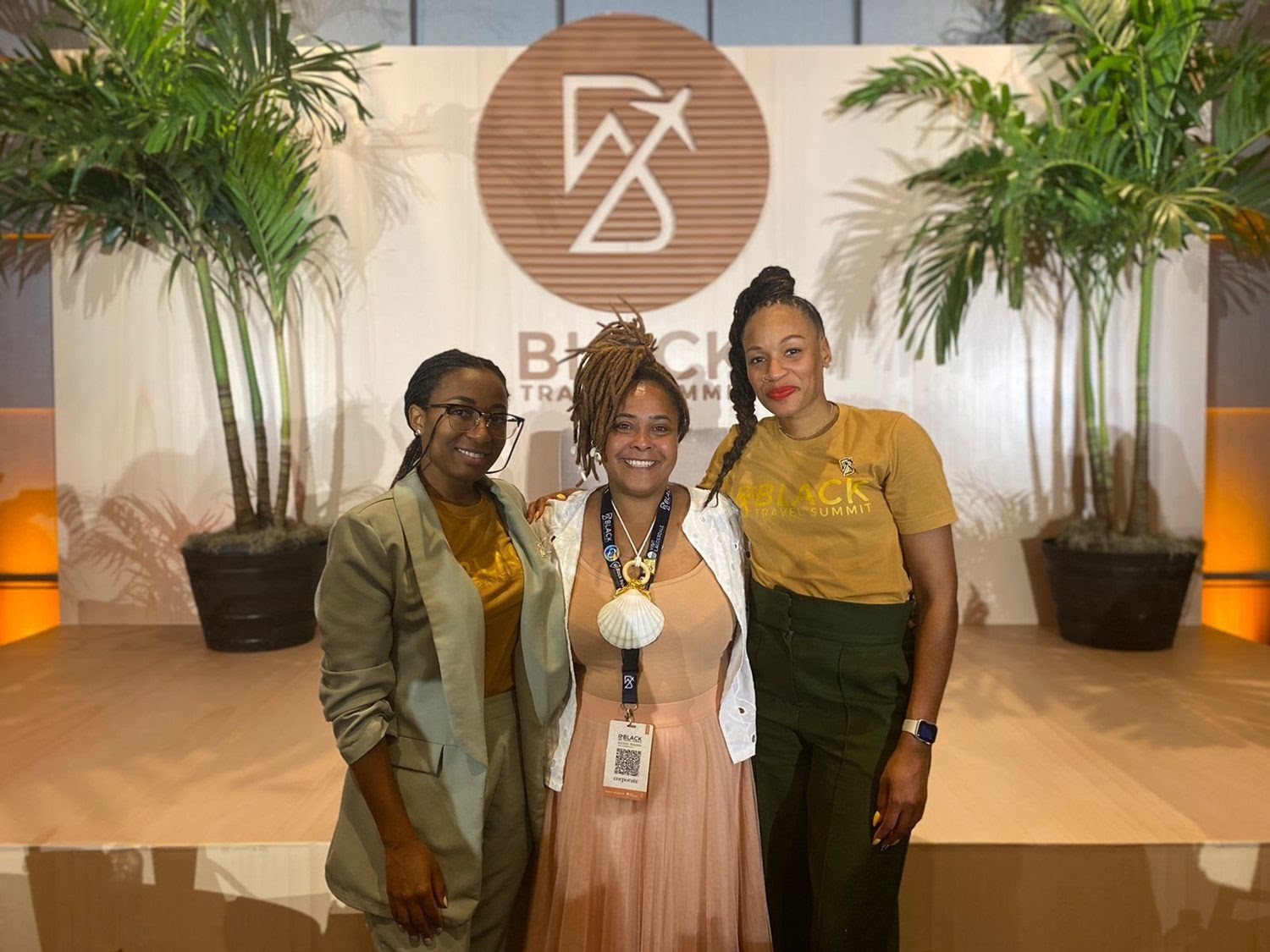 Anita Moreau, Tania Neres and Martinique Lewis together at Black Travel Summit