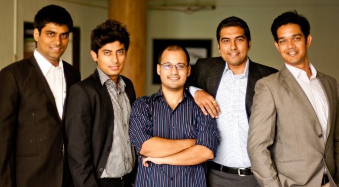 Early ideaForge team: Ankit Mehta, Amardeep Singh, Ashish Bhat, Vipul Joshi and Rahul Singh