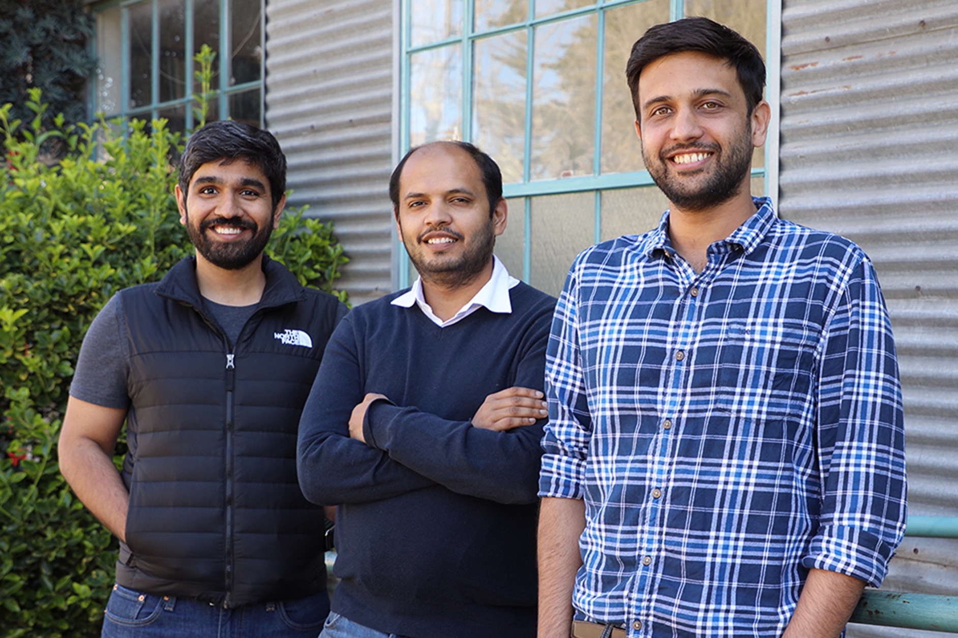 Postman co-founders Ankit Sobti, Abhinav Asthana, and Abhijit Kane together