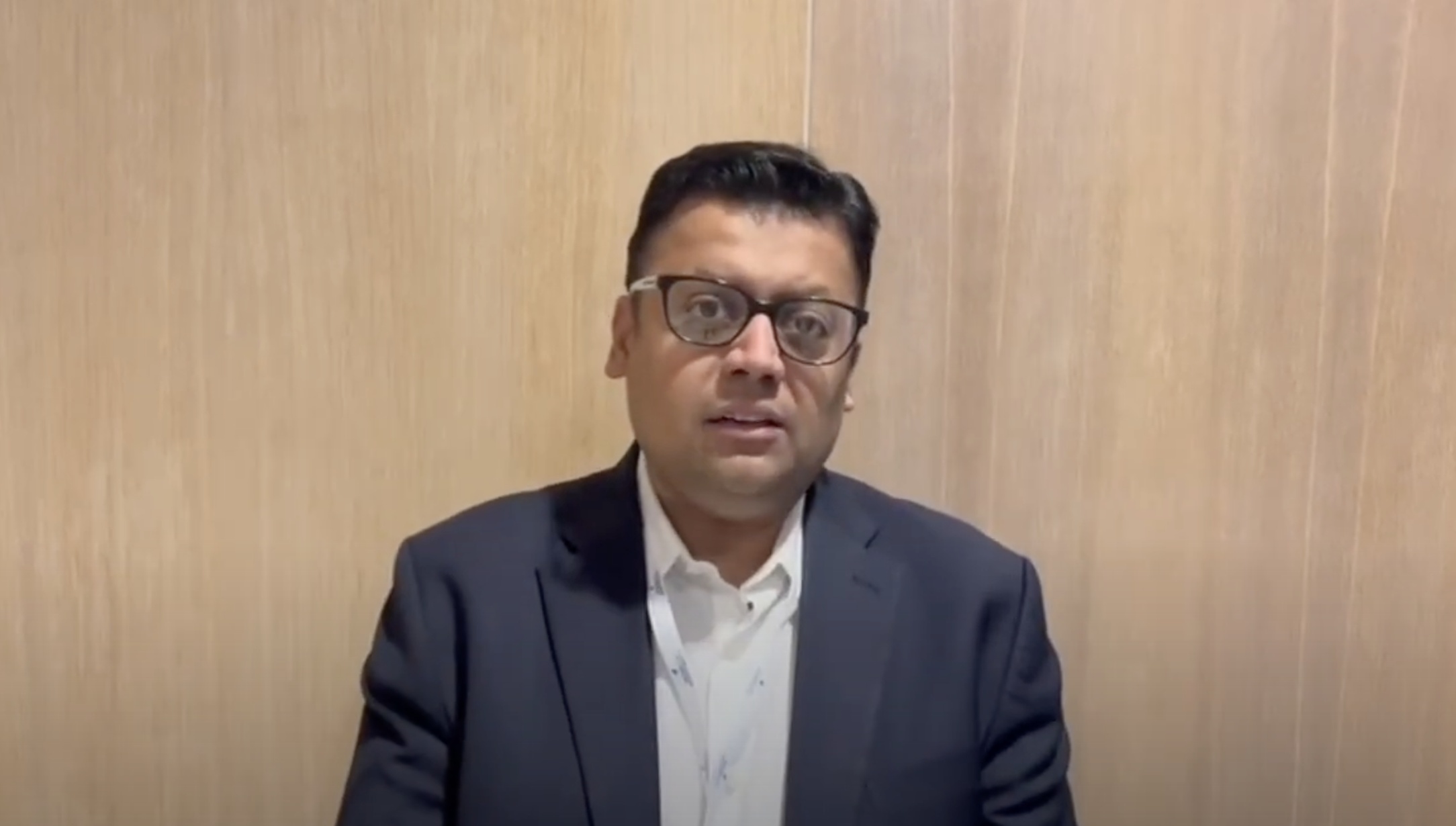 Ankur Agrawal speaking in a filmed interview at the Atlantic Ocean Hotel Investors’ Summit