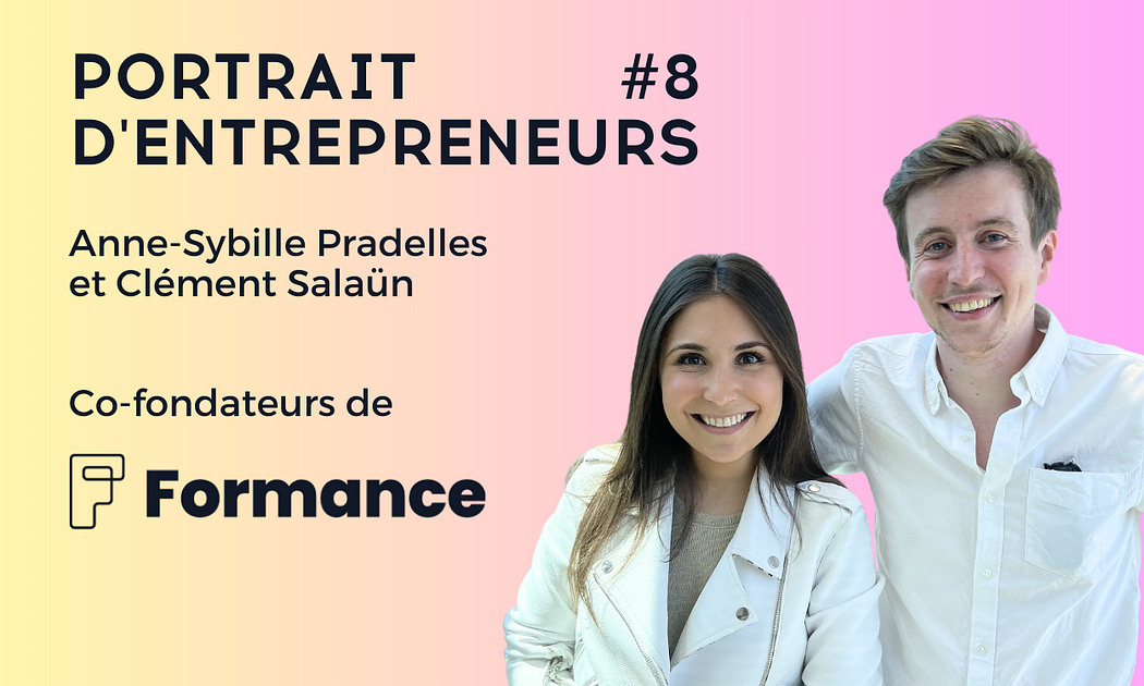 Anne-Sybille Pradelles and Clément Salaün pictured for a RAISE founder portrait