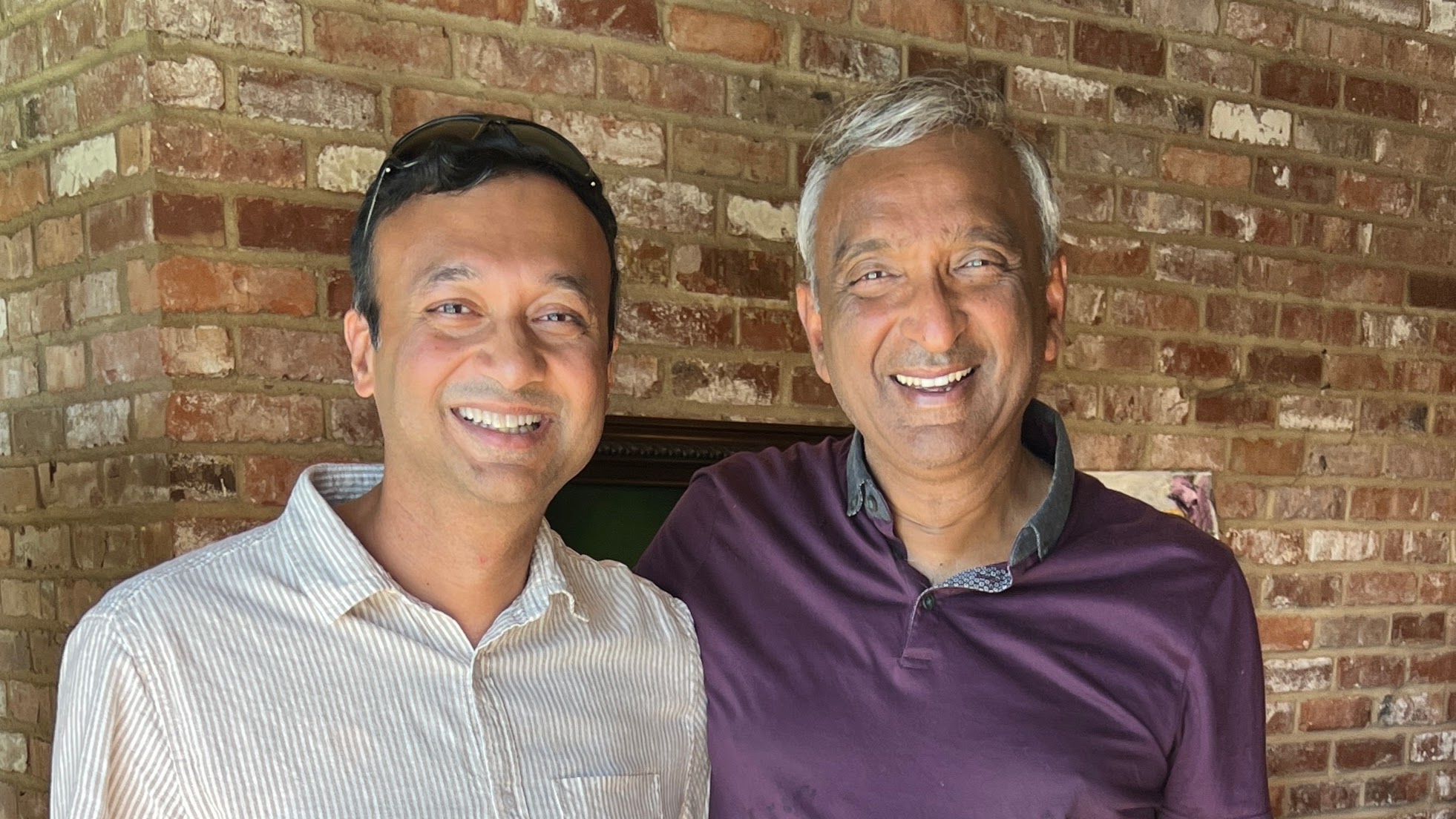 SeekOut co-founders Aravind Bala, left, and Anoop Gupta