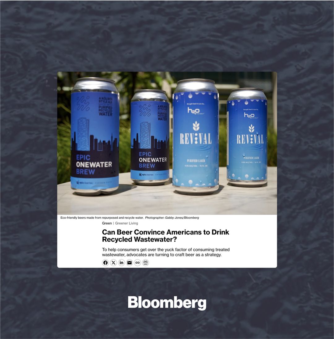 OneWater Brew cans shown in Antenna Group's Epic Cleantec campaign work
