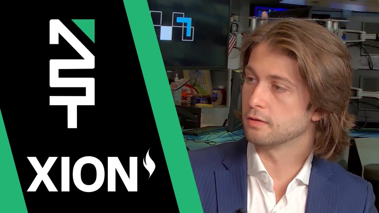 Anthony Anzalone speaking during an interview at the New York Stock Exchange