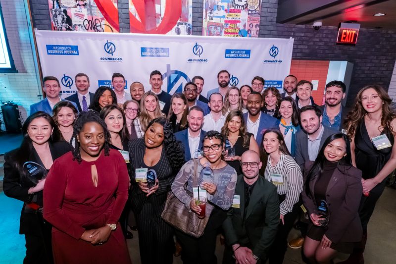 Honorees gathered for the Washington Business Journal’s 2026 40 Under 40 celebration