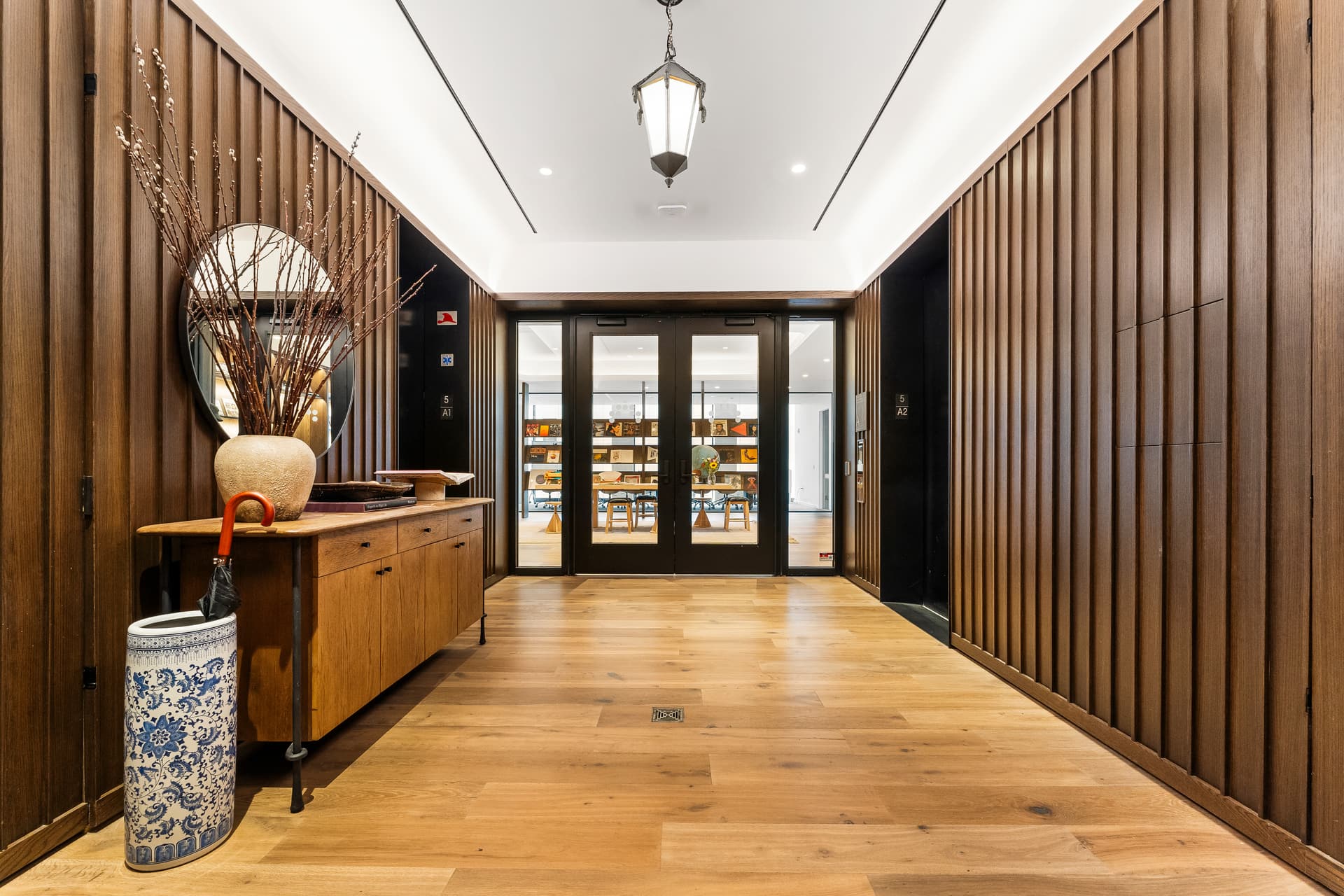 Kitchen and communal space in Antimetal’s New York office