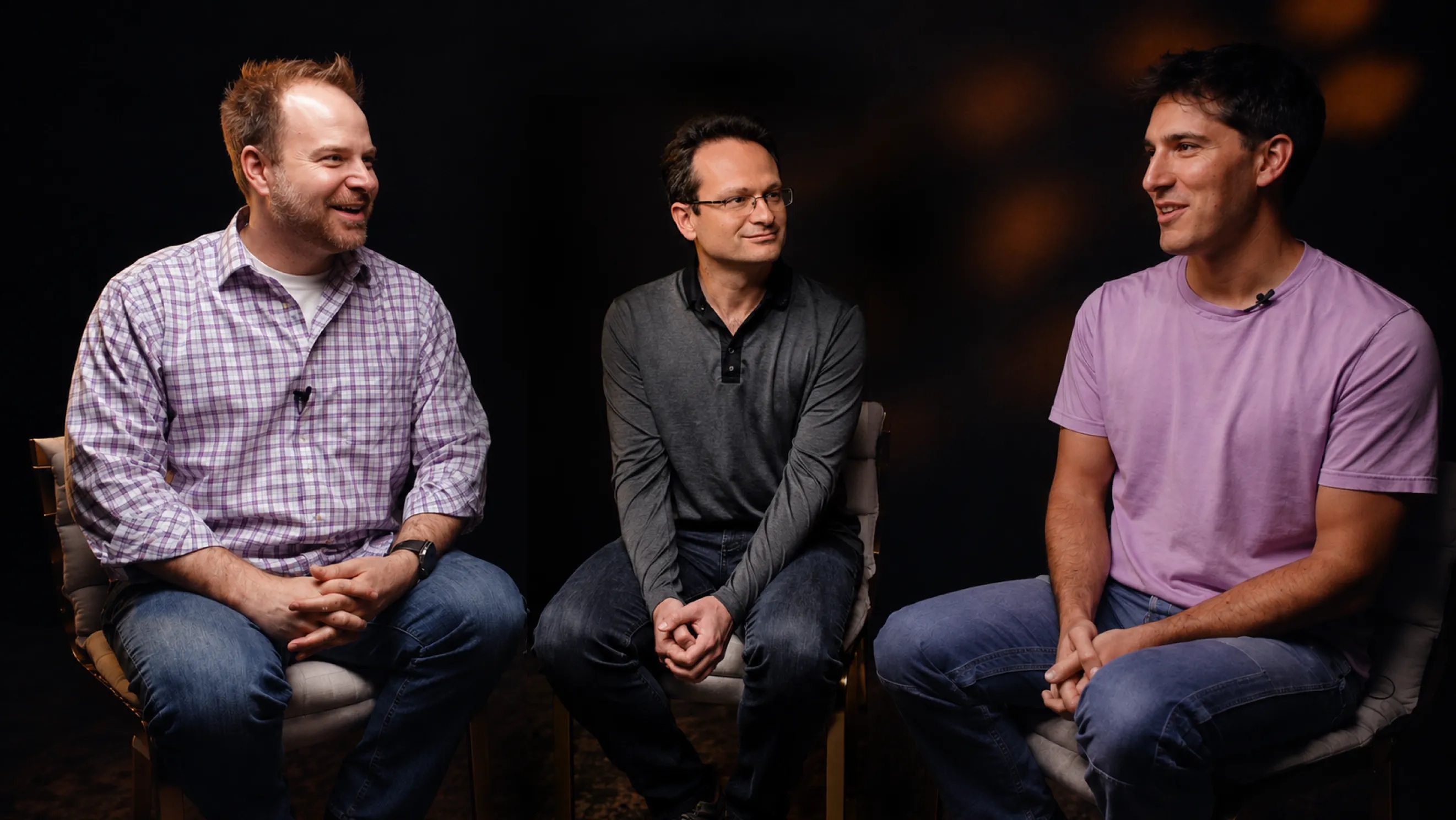 Three participants in the FoundationDB story conversation featured on Antithesis’s company page