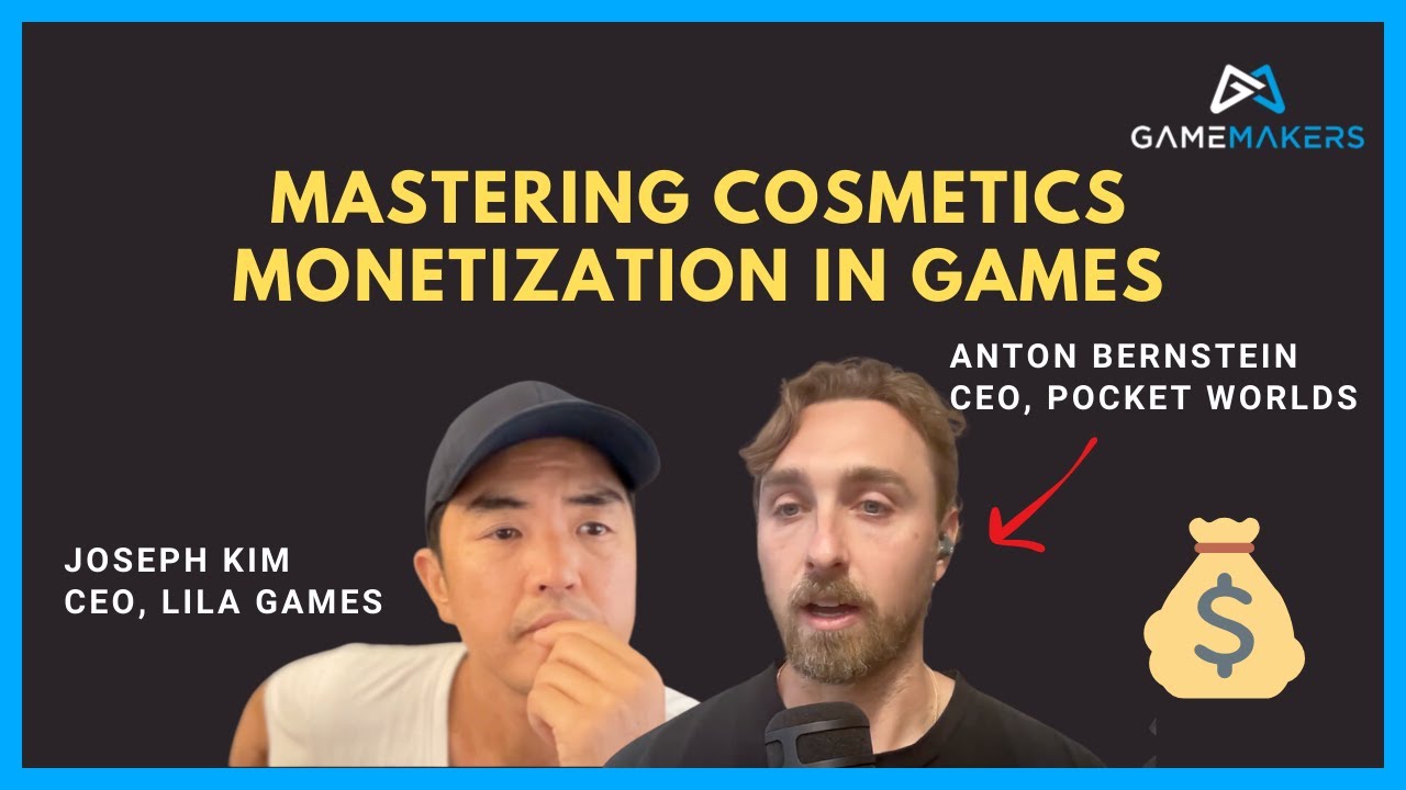 GameMakers interview artwork showing Joseph Kim on the left and Anton Bernstein on the right