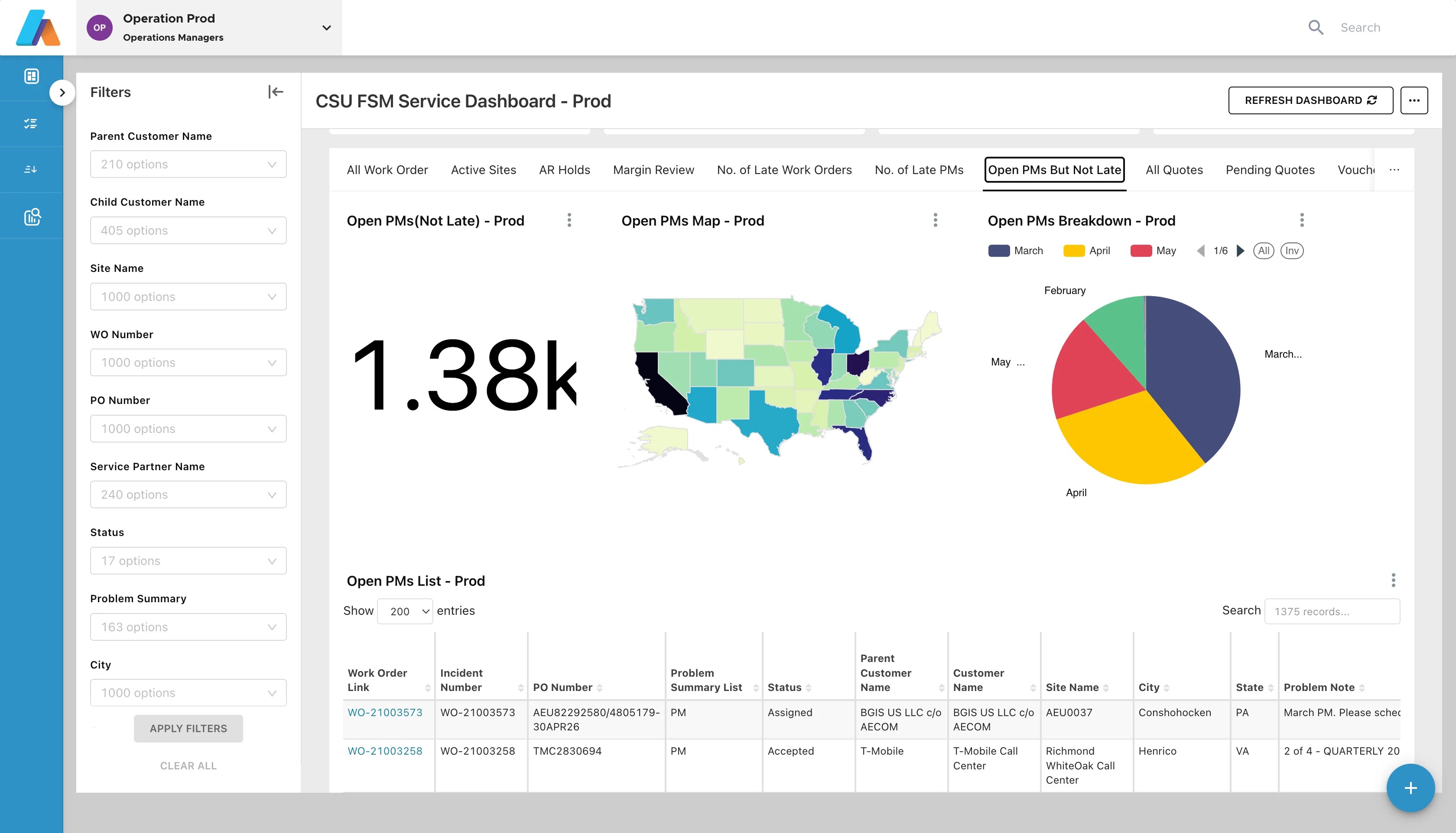 Appify Field Service application screenshot