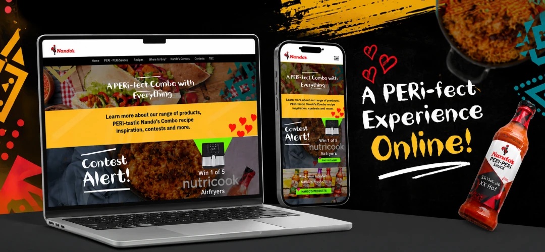 Nando’s restaurant app presentation from the Apptechies portfolio