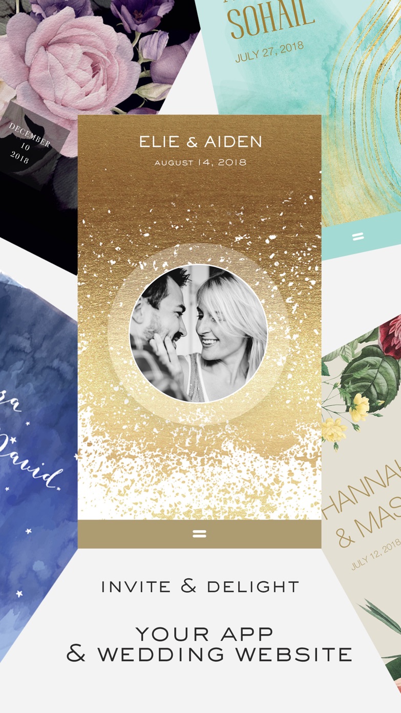 Appy Couple wedding app screen on iPhone