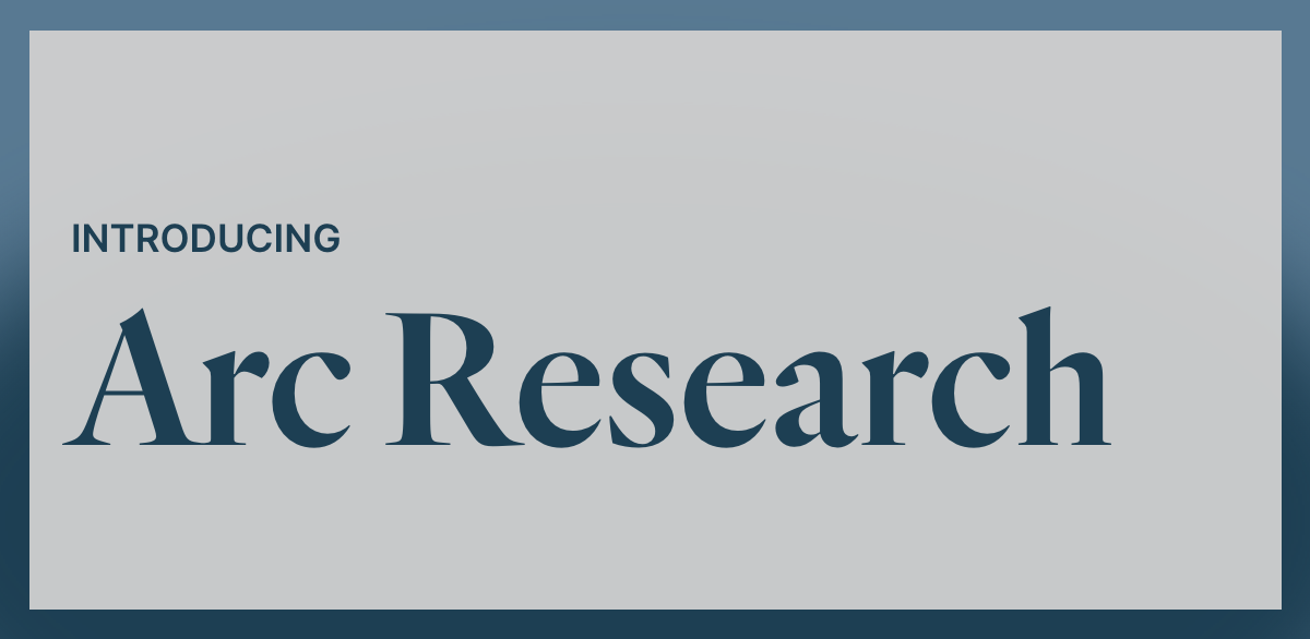 Arc Research launch graphic