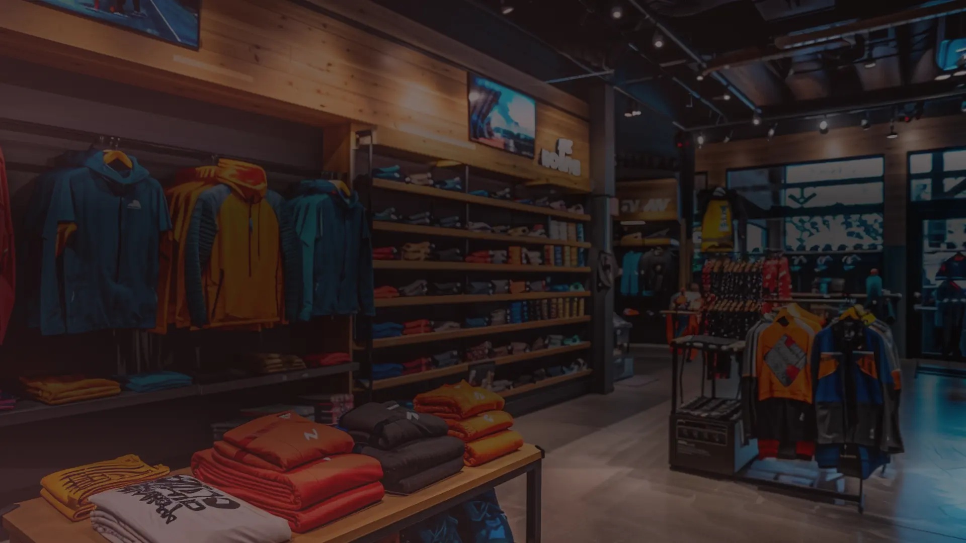 Retail clothing displays in an image used on Archway’s website