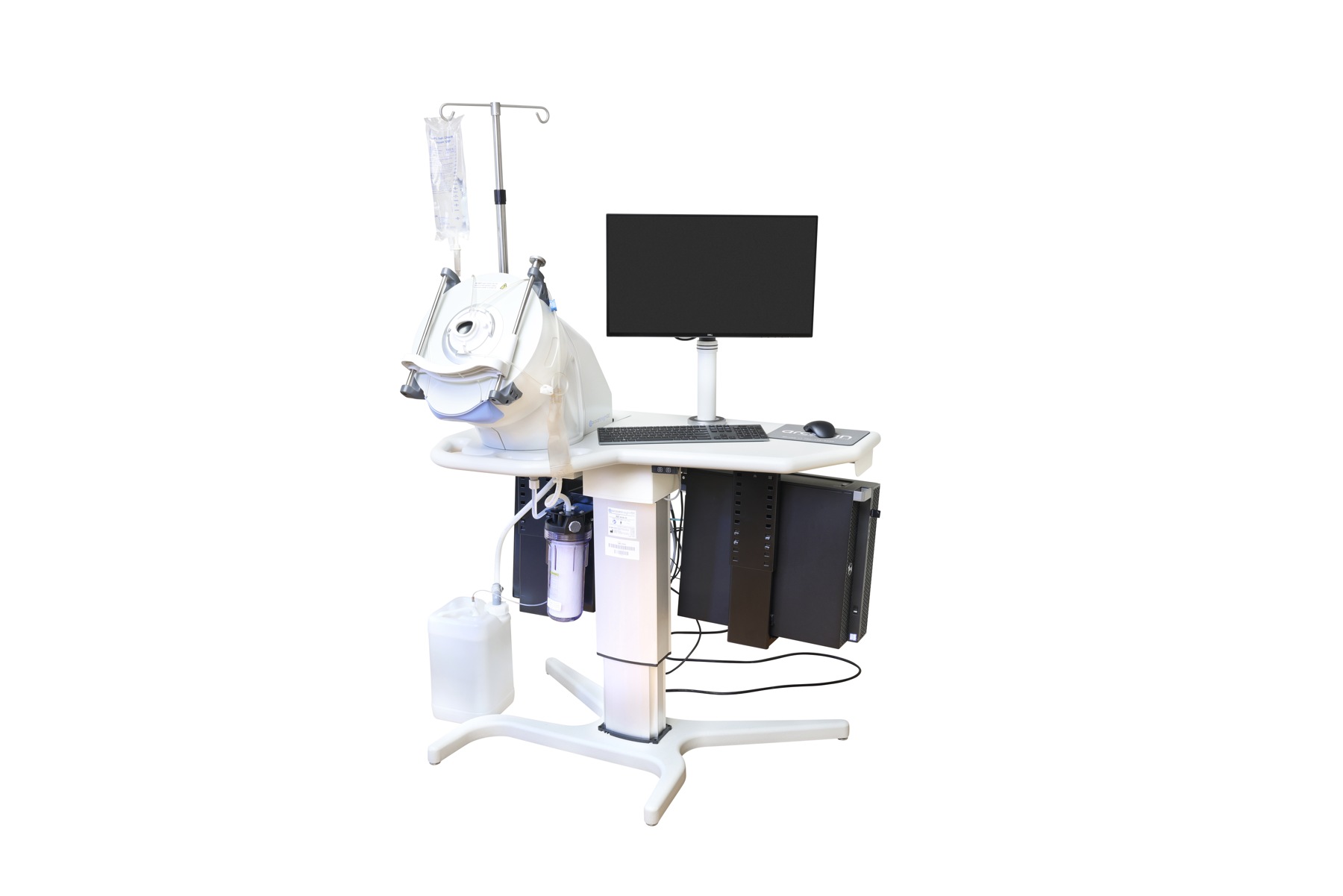 ArcScan Insight 100 ultrasound scanner, patient interface, monitor and fluidics workstation