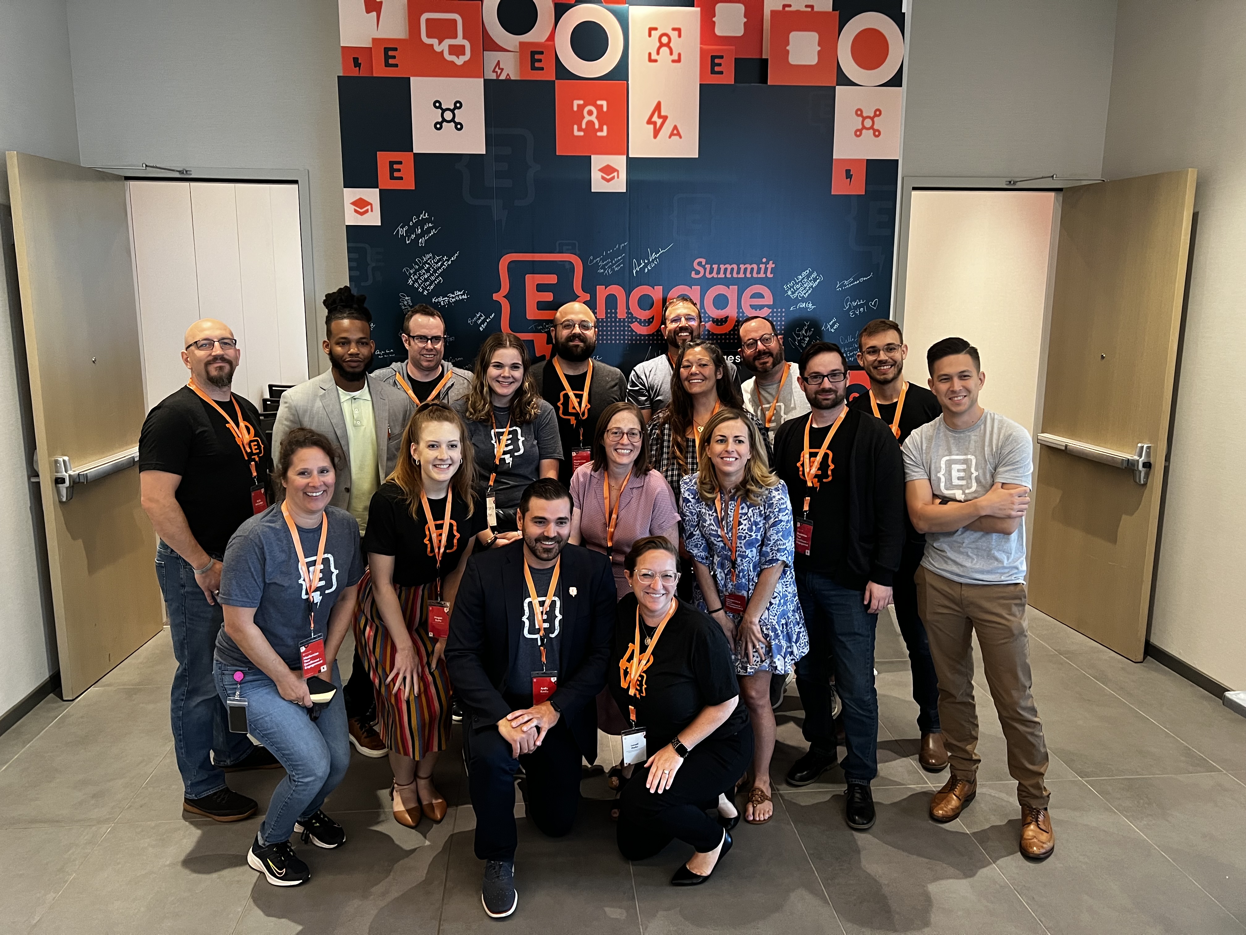 Element451 staff gathered for a group photograph at Engage Summit 2022