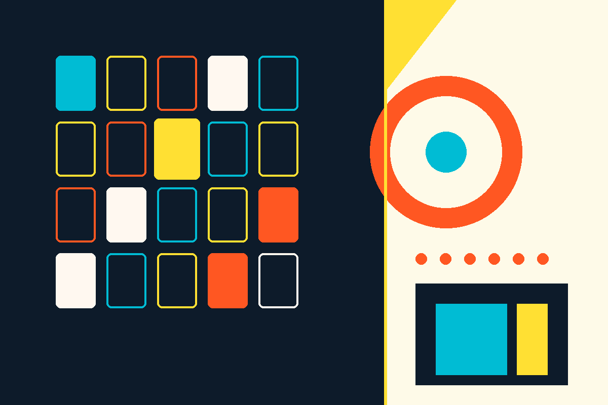 Swiss-style illustration of a vault grid of trading cards beside a grading dial