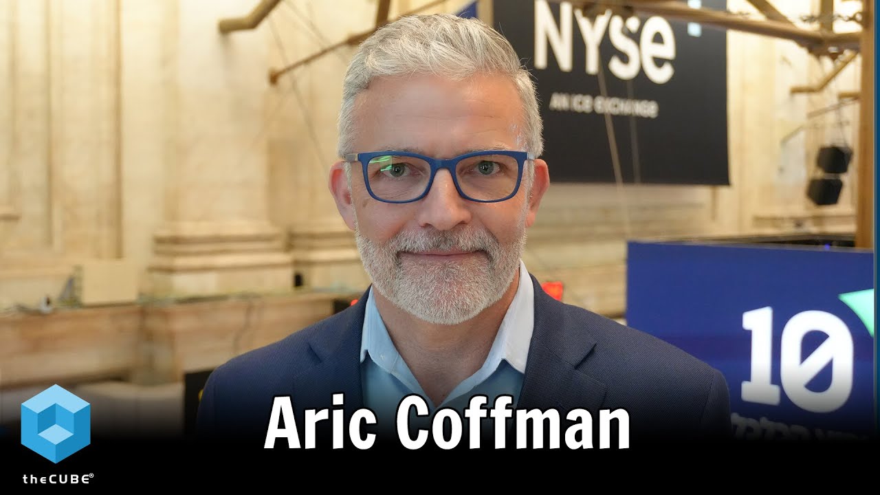 Aric Coffman at the New York Stock Exchange for a theCUBE interview