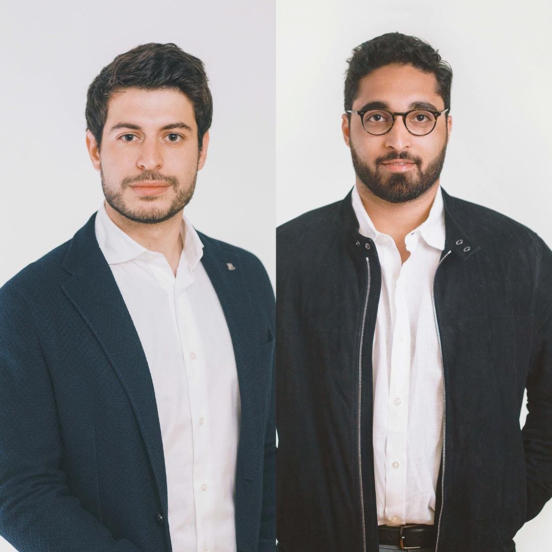 Human Capital co-founders Baris Akis on the left and Armaan Ali on the right