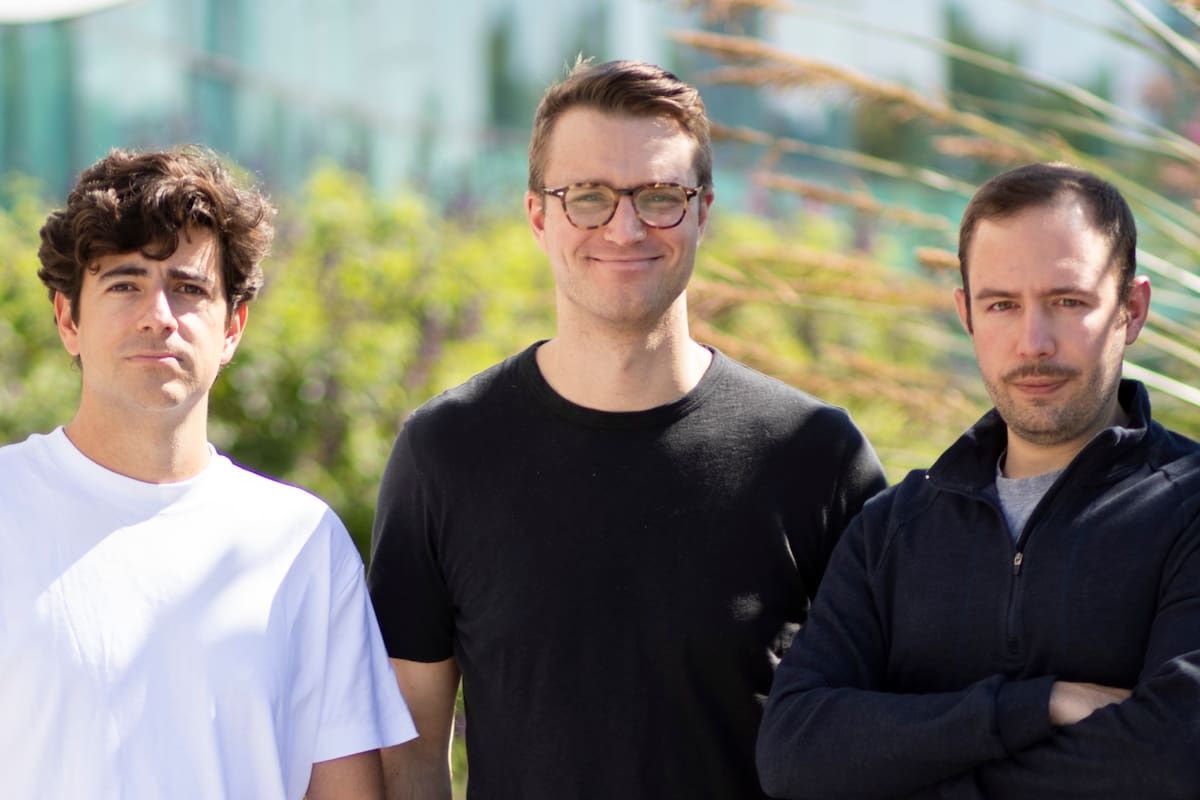 ARQ’s three co-founders standing together outdoors