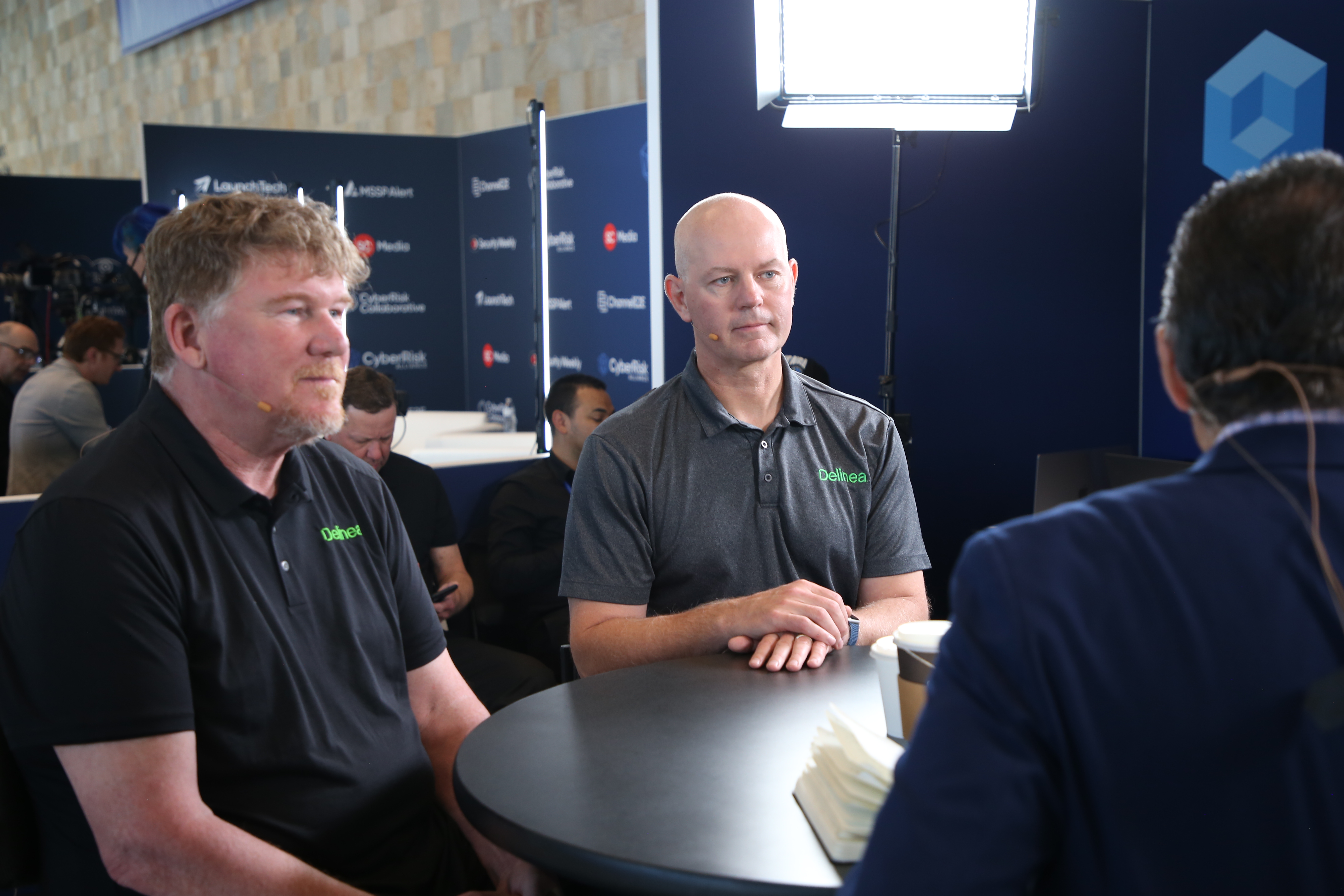 Art Gilliland and Delinea chief product officer Phil Calvin in conversation at RSA Conference 2024