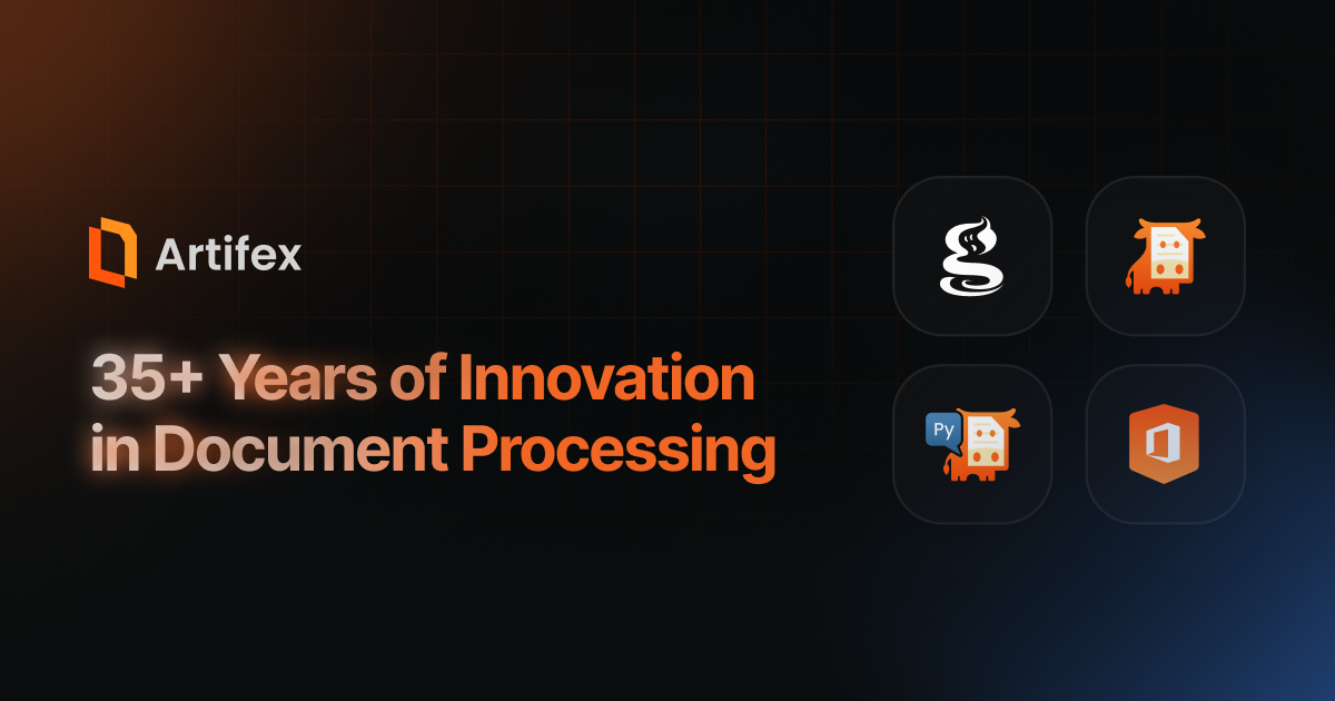 Artifex Software logo with Ghostscript, MuPDF and PyMuPDF product marks
