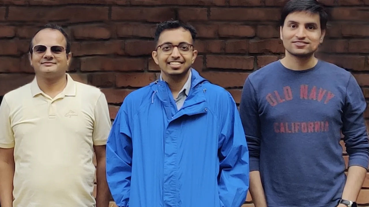 Clarisights co-founders Ankur Gupta, Arun Srinivasan and Ashu Pachauri standing together
