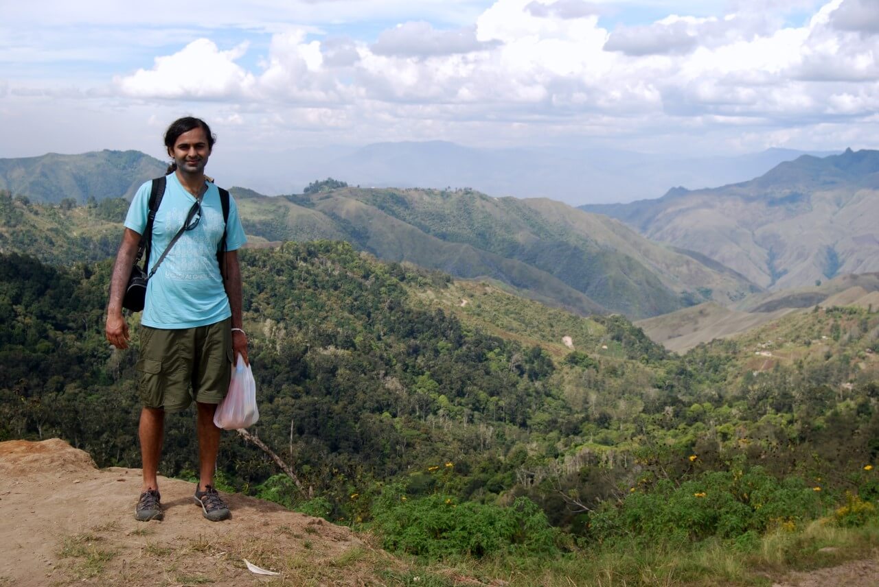 Ashish Vaswani during a 2012 language documentation visit to Papua New Guinea