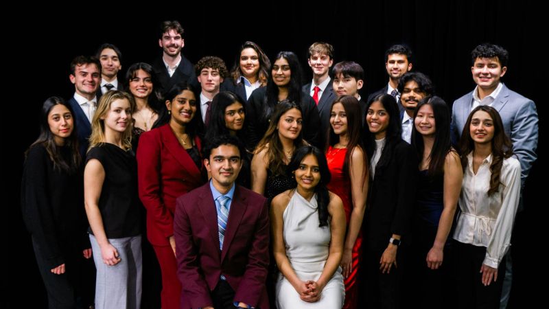 IDEA colleagues pose together in an event photograph shared with Ashritha Kallem’s Pitch-A-Thon CEO announcement