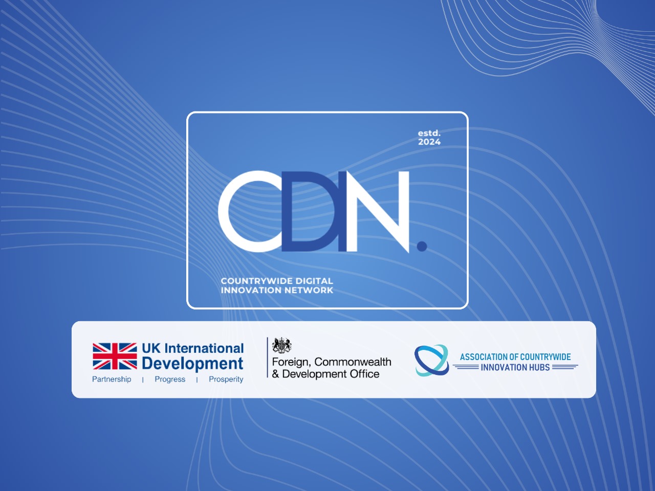 Countrywide Digital Innovation Network promotional artwork with UK development and ACIH partner marks