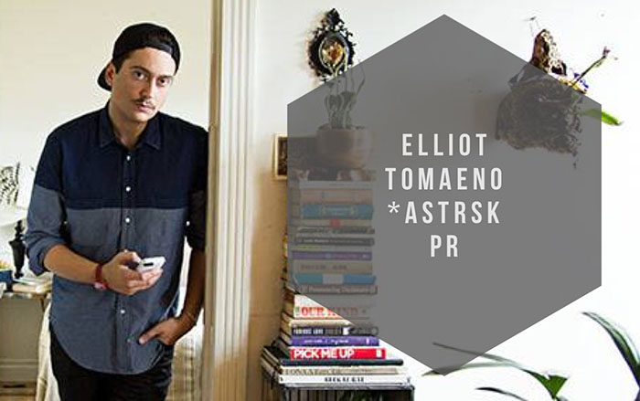 ASTRSK founder Elliot Tomaeno in a 2014 portrait