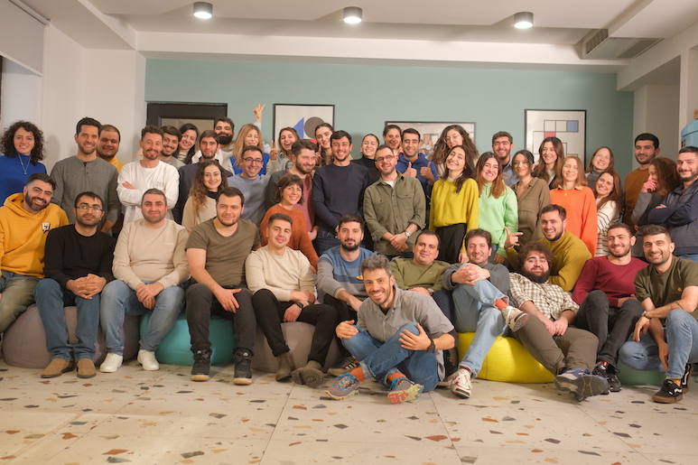 The Podcastle team photographed around the time of its Series A funding