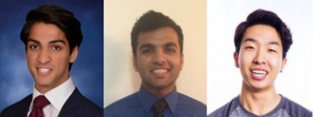 Atyab Bhatti, Kush Maheshwari and John Yoon together at the University of Illinois in 2016