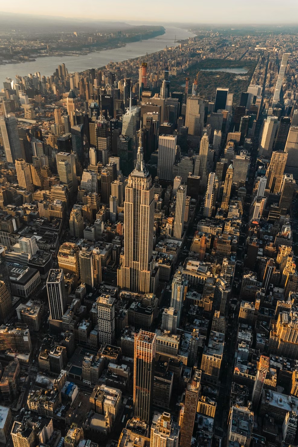 Aerial view of New York City, where Audrey Gorman is based