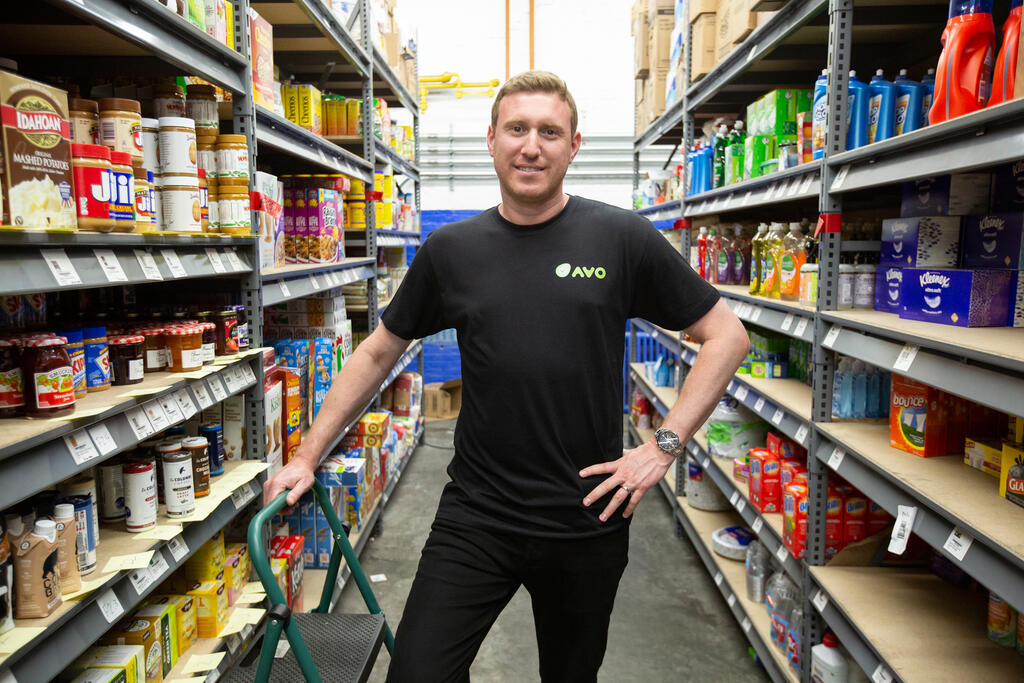 Avo co-founder and CEO Dekel Valtzer photographed indoors