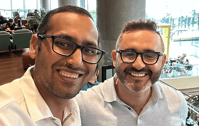 Syed Balkhi alongside BuddyBoss co-founder Tom Cheddadi
