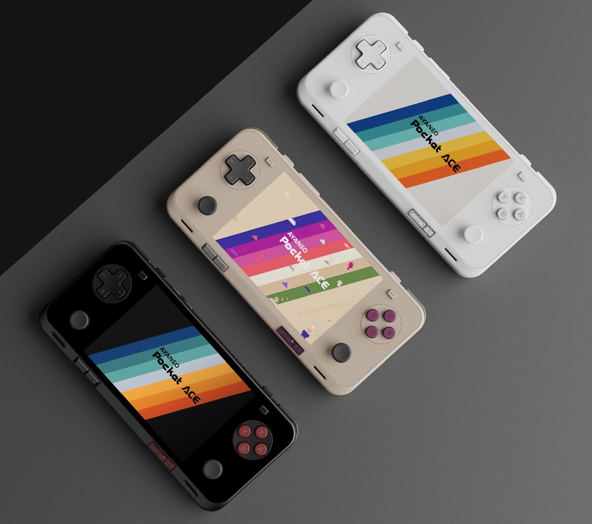 AYANEO Pocket ACE handheld shown from the front