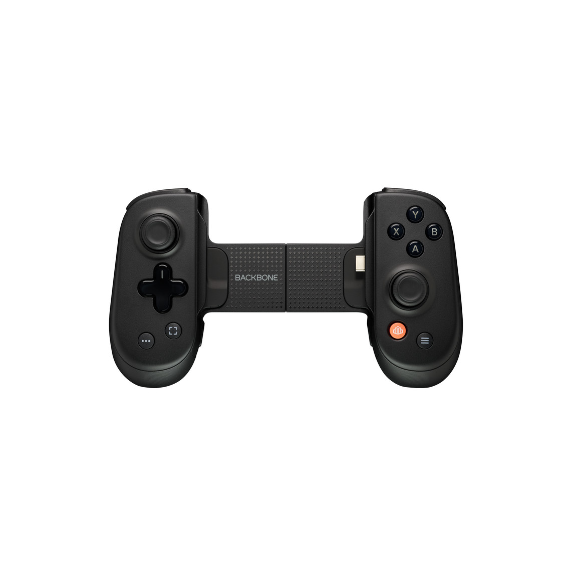 Black Backbone Pro controller showing its sculpted grips and controls