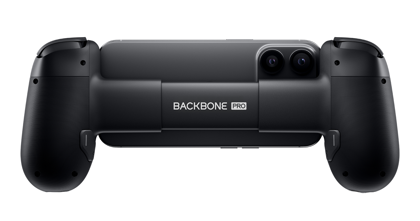 Backbone Pro viewed from behind, showing its sculpted handles