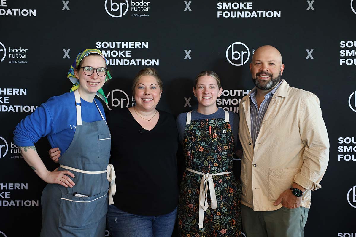 Chef Advisory Network participants Bailey Sullivan, Sarah Grueneberg, Abby Schroder and Jaime Canete