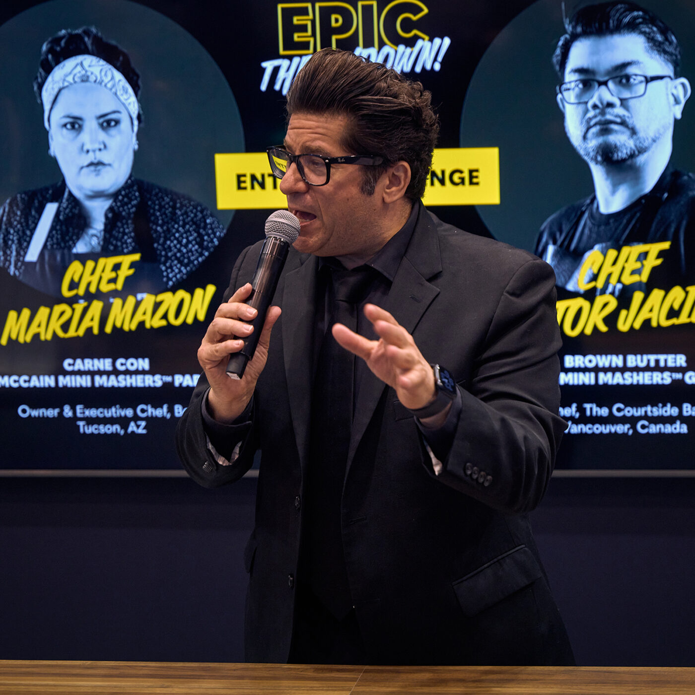Culinary host Billy Harris at McCain’s EPIC Throwdown event