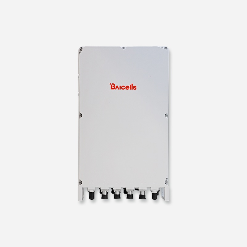 Baicells Aurora452 cellular base station with weatherproof enclosure and cable ports